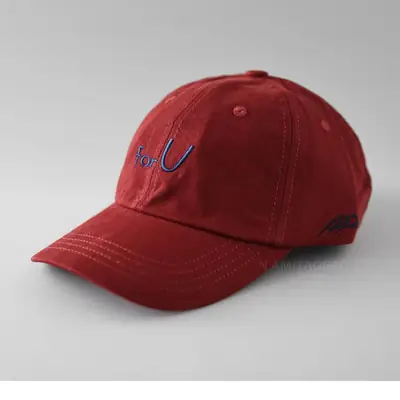 White Letter Embroidered Baseball Cap for Men Women
