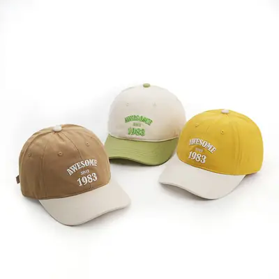 Children's Cap Spring and Autumn Embroidered Big Brim