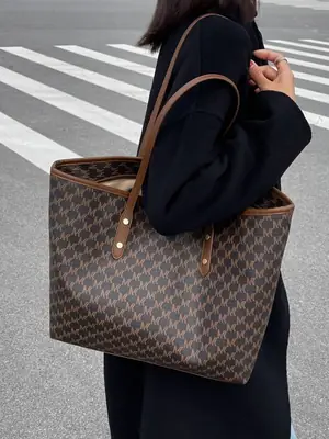 Women's Retro Cross-Border Tote Bag Brown Monogram