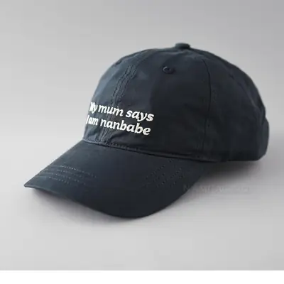 Men Embroidered Nanabe Cap Dark Blue