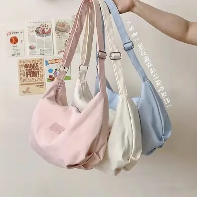 Women's Light Blue Faux Leather Shoulder Bag with Cute Charm