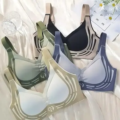 Cross-border Plus Size Soft Support Vest-style Bra
