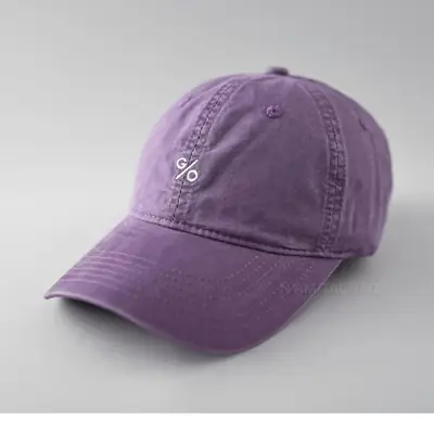 Purple Embroidered Baseball Cap for Men Women