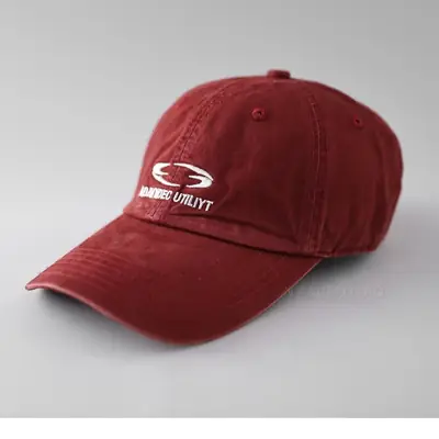 Gray Embroidered Baseball Cap for Men Women