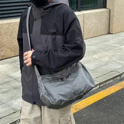 Waterproof Nylon Crossbody Bag for Men Women Large Capacity