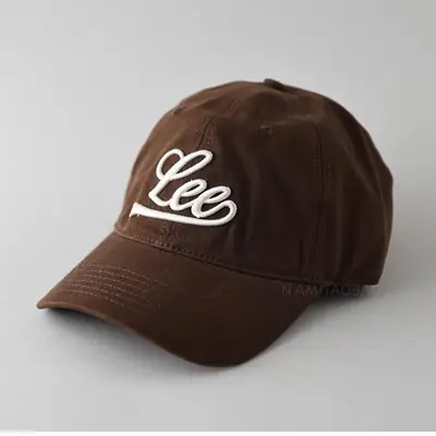 Black Korean Letter Embroidered Cap for Men Women