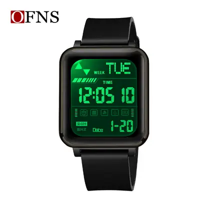 OFNS Digital Square Sports Watch for Men Women