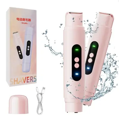 Women Electric Double-Head Shaver Pink Special Hair Removal