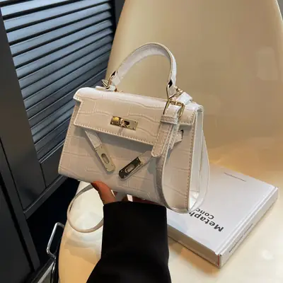 White Square Crossbody Bag for Women 2025