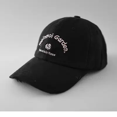 Pink Embroidered Baseball Cap for Women