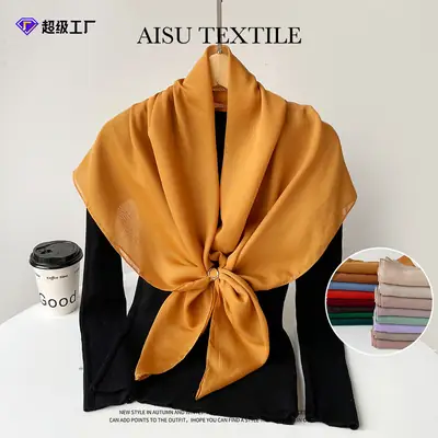 Cross-Country Silk Scarf 2025 Spring New Green