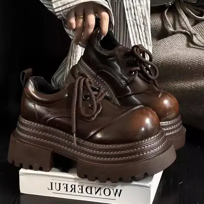 Retro British Style Platform Loafers All Color