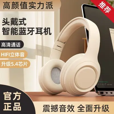 Wireless Bluetooth Headset with Noise Reduction & Long Battery