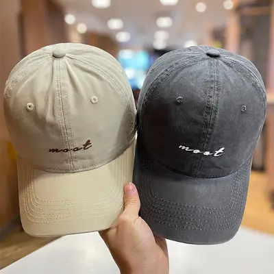 Purple Embroidered Baseball Cap for Kids Spring Summer