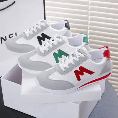 Women's Grey Blue Sneakers Spring Autumn Lightweight Breathable