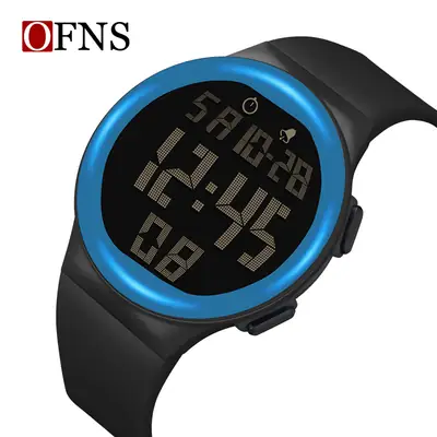 O'Fani Luminous Waterproof Digital Watch for Men Women Red