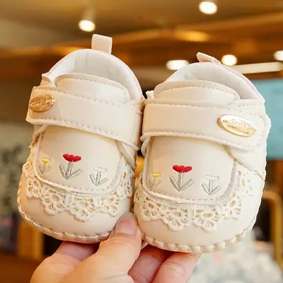 Baby Shoes Soft Sole Non-slip Spring and Autumn New Toddler Shoes Beginner Baby Shoes 0-1 Year Old Single Shoes Breathable