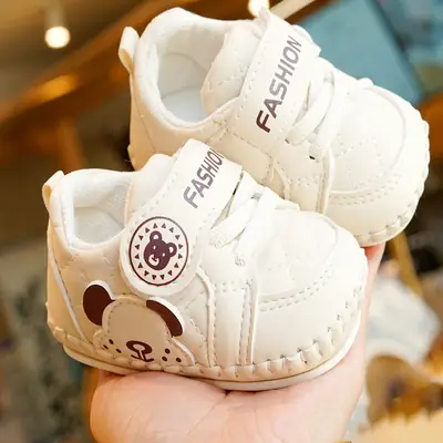 Baby Shoes Soft Sole Non-slip Spring and Autumn New Toddler Shoes Beginner Baby Shoes 0-1 Year Old Cartoon Single Shoes