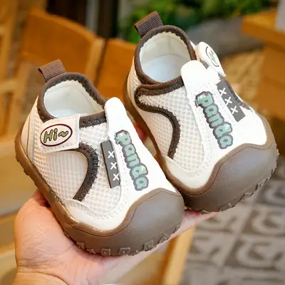 Baby Sneakers Spring Fall New Beginner 1-2Yrs Soft Sole Non Slip Mesh