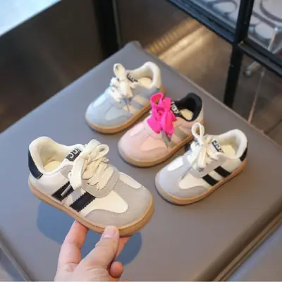 Baby Shoes 2025 Spring and Autumn New Single Shoes Men's Baby's Soft Sole Toddler Shoes Women's Children's De Training Shoes Fashionable Brand Shoes