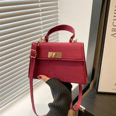 2025 Red Korean Style Crossbody Bag for Women