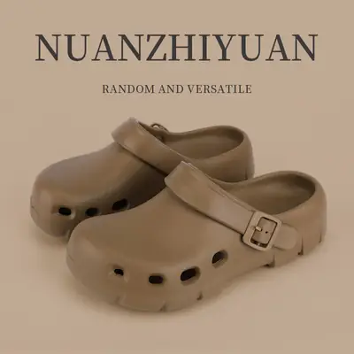 Nanbo Wan Cave Shoes Soft Sole Non-slip Boken Slippers Baotou Beach Shoes Two-wear Baotou Anti-collision Sandals for Women in Summer
