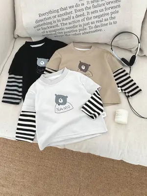 Boys Round Neck Long Sleeve T-Shirt Spring 2026