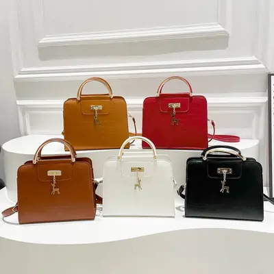Korean Style 5-Piece Leather Shoulder Bag Set