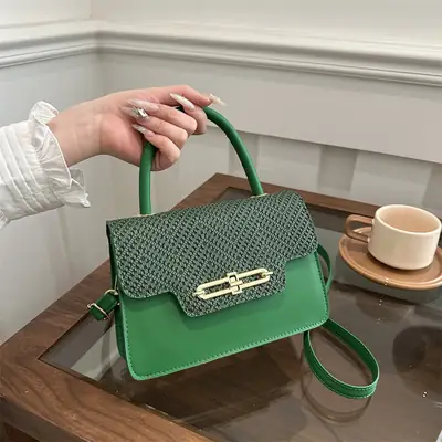 Green High-End Women's Shoulder Crossbody Bag