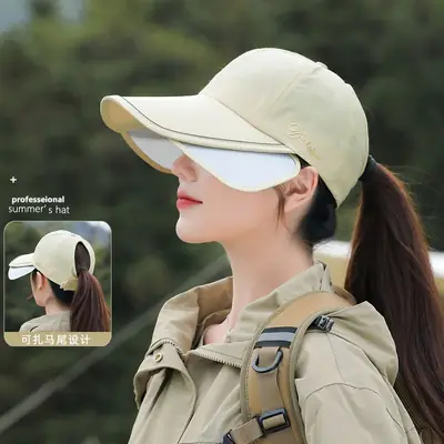 Women Sun Hat with Large Brim & Waterproof Design