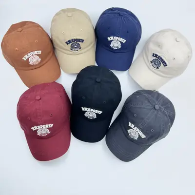 American Letter Baseball Cap Blue Men Women