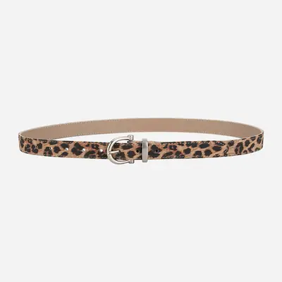 Custom Belt Leopard Snakeskin Print Women Fashion Alloy Buckle