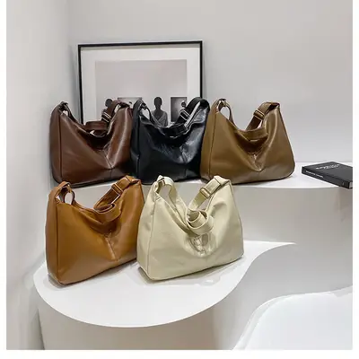 New Texture Women's Bags Genuine Leather Large Capacity Tote Bag