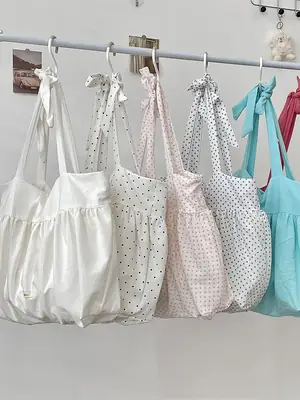 Korean Canvas Shoulder Bag Large Capacity Armpit Design