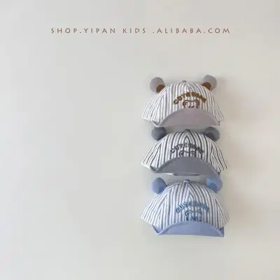 Baby Sunhat Green Striped Spring Autumn 2025