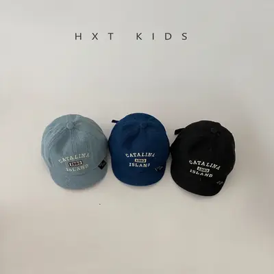 Baby Spring & Autumn Embroidered Cap Set of 3