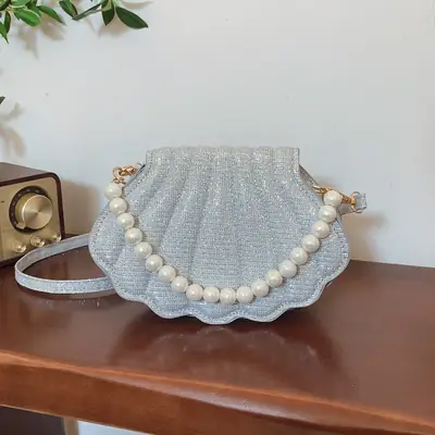 Korean Style Pearl Shoulder Bag 2025 Spring