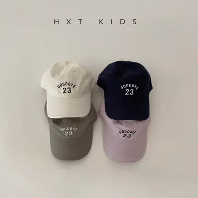 Blue Embroidered Baseball Cap for Kids