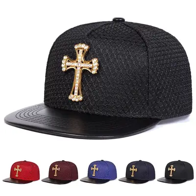 Explosive Cross Metal Cap Men Women Outdoor Sunscreen