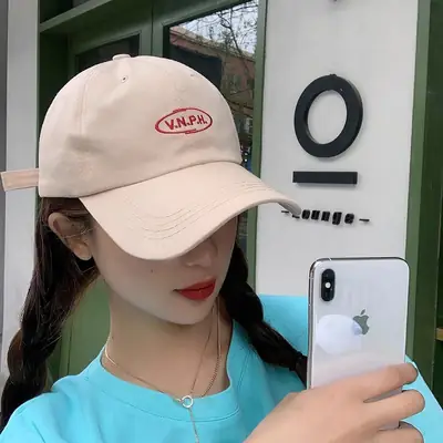 Yellow Korean Style Brand Letter Cap for Men Women