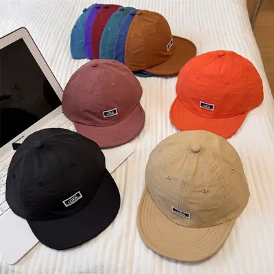 Black Japanese-style Baseball Cap for Men Women