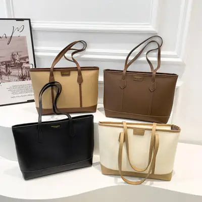 2025 Retro Korean Style Women's Leather Tote Bags