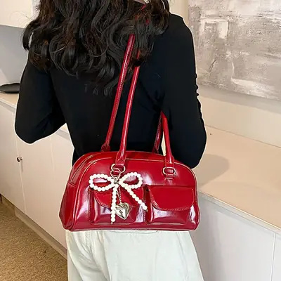 White Cross-Border Armpit Bag for Women