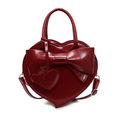 Heart-Shaped Bowknot Shoulder Bag for Women