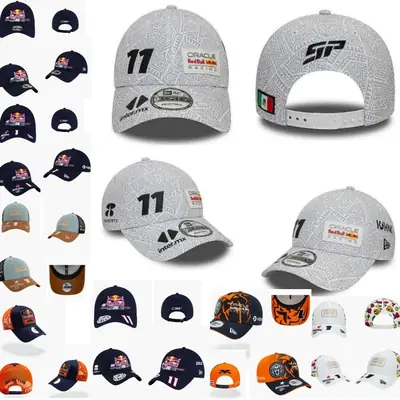 F1 Red Bull Racing Team New Racing Hat Vista Perez Same Style Sports All-Match Fashion Men's and Women's Duck Tongue Hat