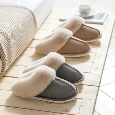 Warm Cotton Slippers for Women Men Autumn Winter Cross Border Maternity