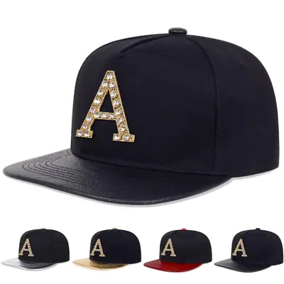 2025 Letter A Rhinestone Unisex Cap