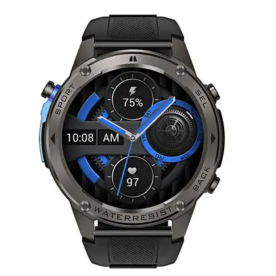 Black Smart Watch with GPS & Bluetooth