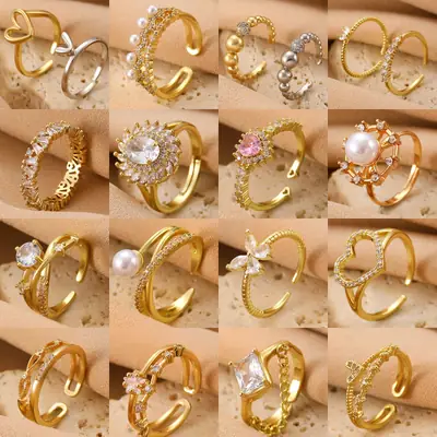 Bow Design Open Finger Ring for Women Silver
