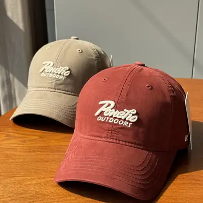 Women Blue Embroidered Baseball Cap "Belle & Brothers" Logo